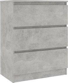 vidaXL betonszürke szerelt fa tálalószekrény 60 x 35 x 76 cm