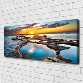 Canvas kép Sea Sun Landscape 125x50 cm
