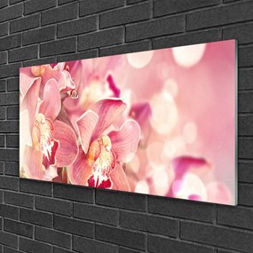 Üvegfotó virágok növények 120x60cm
