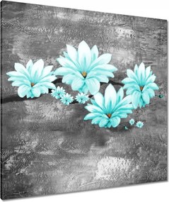 Vászonkép 80x80 Türkiz magnólia