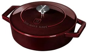 BerlingerHaus Öntöttvas alacsony lábas (2,57 L) Metallic Line Burgundy Edition  BH/6498