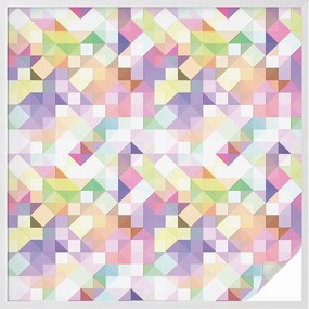 Ablaküveg fólia Adatvédelem Absztrakt mozaik 100x100 cm