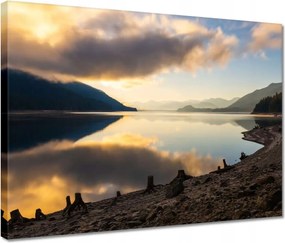 Vászonkép 40x30 kövek Tengerpart Folyó