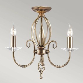 Elstead Lighting AEGEAN AG3-AGED-BRASS Csillár 3x60W/E14