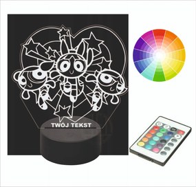 3D Asztali Lámpa Atombomba Ajándék Gravírozás Név