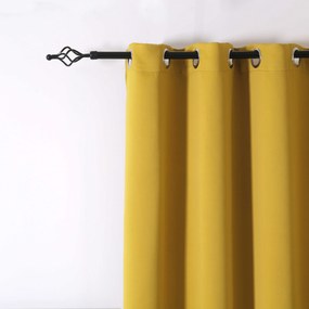 Sárga OXFORD függöny 140x250 cm Felfüggesztés: Hullámos sínszalag