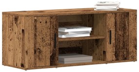 TV Szekrény Régi Fa 100x35x40 cm Mérnöki Fa