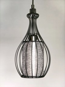 Függőlámpa, áttört, drótos, E27