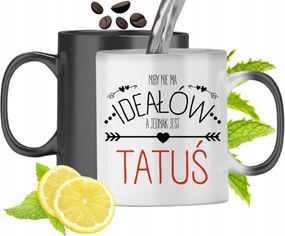 Mágikus Bögre Apukáknak Színváltós Nyomtatott Fotóval