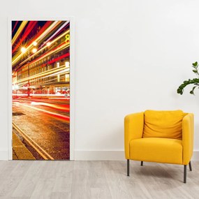 Fotótapéta ajtóra - Piros Londoni telefonfülke (95x205cm)