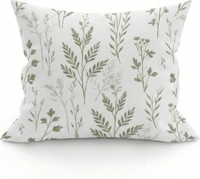 Pamut párnahuzat LEAFORA 40x45 cm, fehér