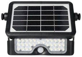 LED napelemes reflektor érzékelővel LED/5W/3,7V 4000K IP65 3000 mAh