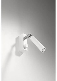 Fehér spotlámpa 10x3 cm Tiden – Sollux