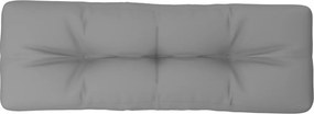 vidaXL szürke szövet raklappárna 120 x 40 x 12 cm