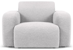 Világosszürke buklé fotel Molino – Micadoni Home