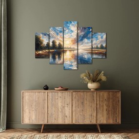 Kép - Napfestmény a víz felett (150x105 cm)