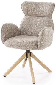 K-585 szék sötét bézs / natúr tölgy