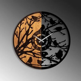 Fali óra 56 cm átmérő, 1xAA, fa/fém kivitel