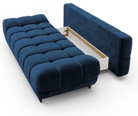 Cirrus királykék háromszemélyes kinyitható kanapé, bársony kárpittal - Windsor &amp; Co Sofas