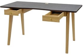 Íróasztal tölgyfa dekorral 70x140 cm Nice – Woodman