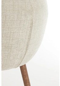 Bézs kárpitozott karfás étkezőfotel szett 2 db-os Blaine – Light &amp; Living