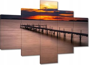 Vászonkép 100x70 Nyugati-tó híd