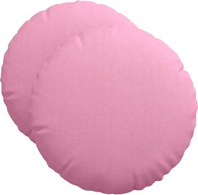 vidaXL Ülőpárnák 2 pcs Rózsaszín Ø50 x 19 cm szövet