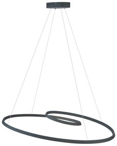 Skandináv függőlámpa fekete 110 cm LED-del, 3 fokozatban dimmelhető - Circuit