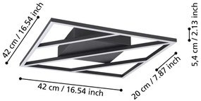 Eglo 900596 - LED Dimmelhető mennyezeti lámpa ULISANO LED/21W/230V + távirányító