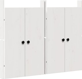 vidaXL Konyhai ajtó 2 pcs Fehér 50 x 9 x 82 cm Tömör fenyőfa