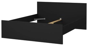 Fekete franciaágy 160x200 cm Naia – Tvilum