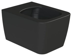 CeraStyle HERA fali WC - MATT FEKETE - rimless - perem nélküli - rejtett szerelésű