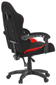 Fekete Szövet Gamer Szék, Szinkron Mechanikával. KA-R209 RED