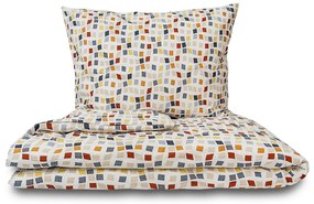 Kvalitex Krep lepedőhuzat Mozaika, 240 x 220 cm,2x 70 x 90 cm, 240 x 220 cm, 2 db 70 x 90 cm