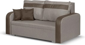KONRAD Kétszemélyes kinyitható kanapé Bézs/barna