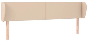 cappuccino műbőr szárnyas fejtámla 183x23x78/88 cm