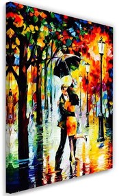 Gario Vászonkép Szerelmespár egy esernyo alatt Méret: 40 x 60 cm