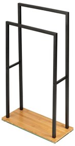 WENKO 24752100 - BAMBUSA törölközőtartó 46x80 cm fekete/barna