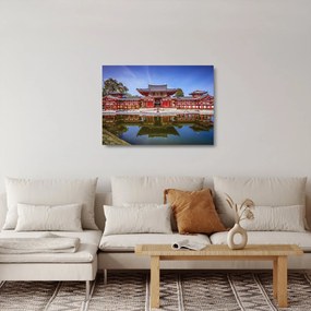 Üveg kép - Buddhista templom (70x50 cm)