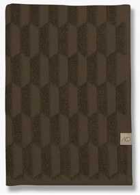 Sötétbarna pamut törölköző 50x95 cm Geo – Mette Ditmer Denmark