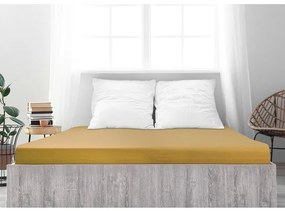 4Home Ideál jersey lepedő mustár, 100 x 200 cm, 100 x 200 cm