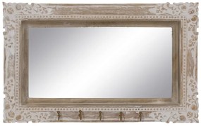 Fali tükör tömörfa kerettel 61x38 cm – Ixia