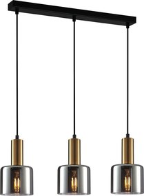 Italux modern függeszték santia füstös réz itxpnd-65342-3-brosg