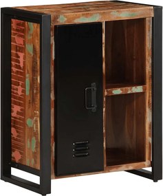 vidaXL Tálaló többszínű 55x35x70 cm Tömör fa újrahasznosított