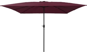 Négyzetes Kerttél 295x245 cm Bordeaux Piros