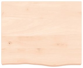 kezeletlen tömör tölgyfa fali polc 60x50x(2-6) cm