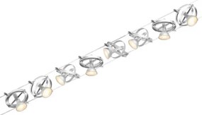 Paulmann 94490 - 8x GU5,3/7,5W CARDAN spotlámpa, matt króm, 230V