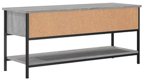 szürke sonoma színű szerelt fa TV-szekrény 100 x 35 x 45 cm