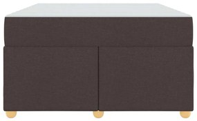 Ágykeret matracmal sötétbarna 120 x 200 cm szövet