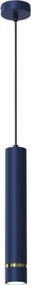 Ewilight Függő mennyezeti lámpa Tube 1xGU10 kék/arany